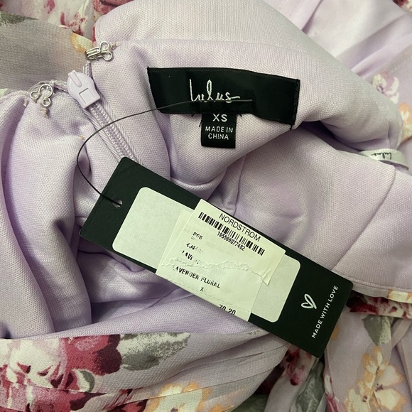 New! Lulu's Garden Meandering Maxi Dress Lavender Floral NWT 21851 - Picture 15 of 16